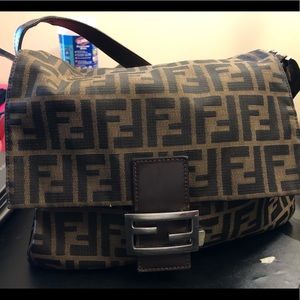 Authentic Preowned Fendi Zucca Mama Baguette bag
